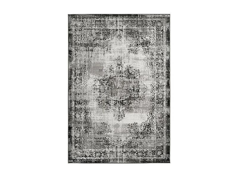 Tapis Effet Vieilli à Poils Courts "Ariya" Anthracite 160 x 230 cm