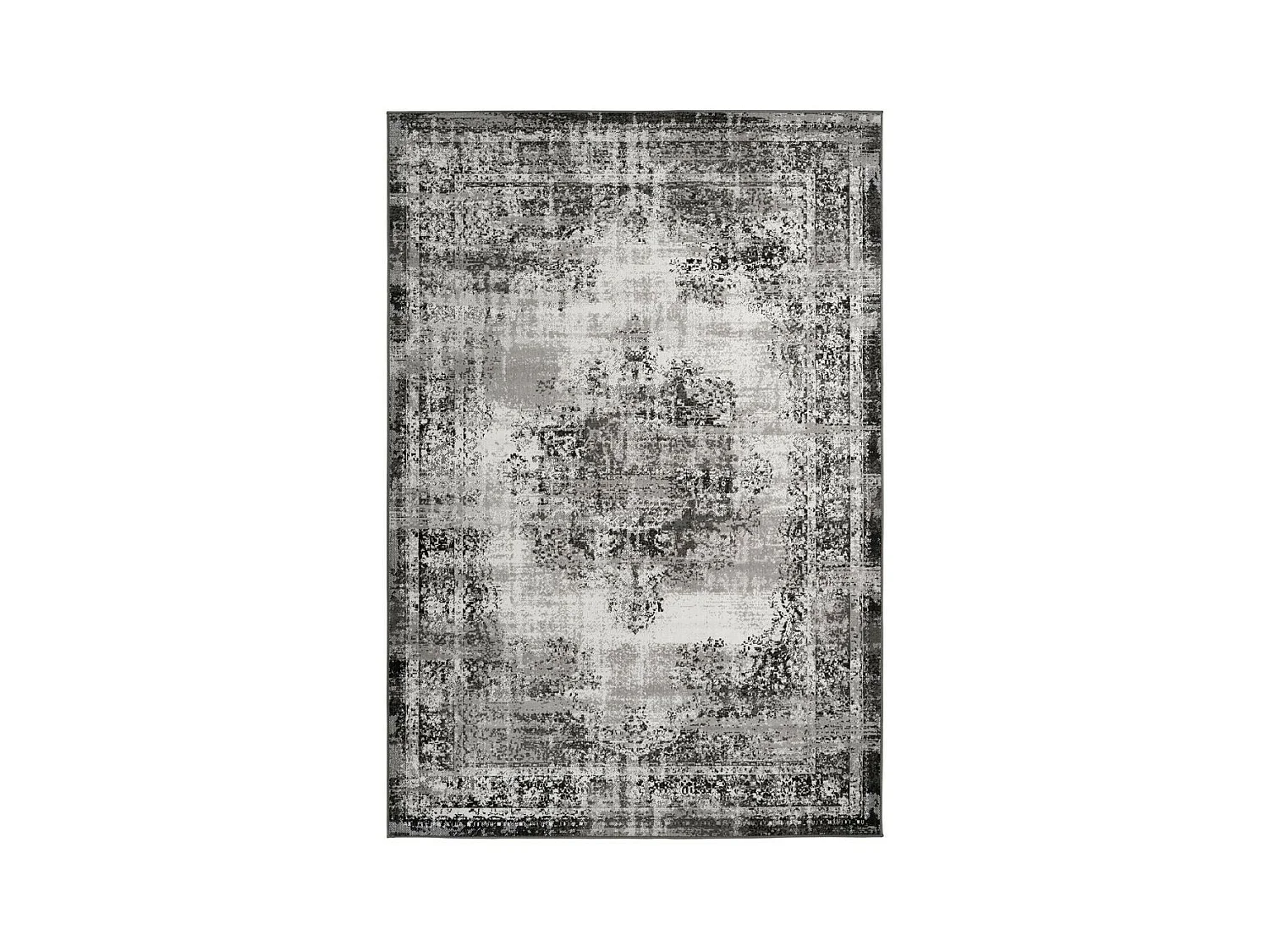 Tapis Effet Vieilli à Poils Courts "Ariya" Anthracite 160 x 230 cm