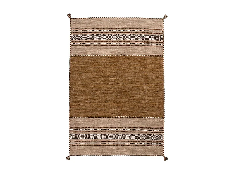 Tapis Ethnique Tissé à la Main "Alhambra" Marron 160 x 230 cm