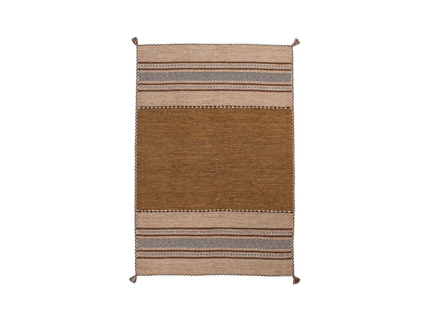 Tapis Ethnique Tissé à la Main "Alhambra" Marron 160 x 230 cm