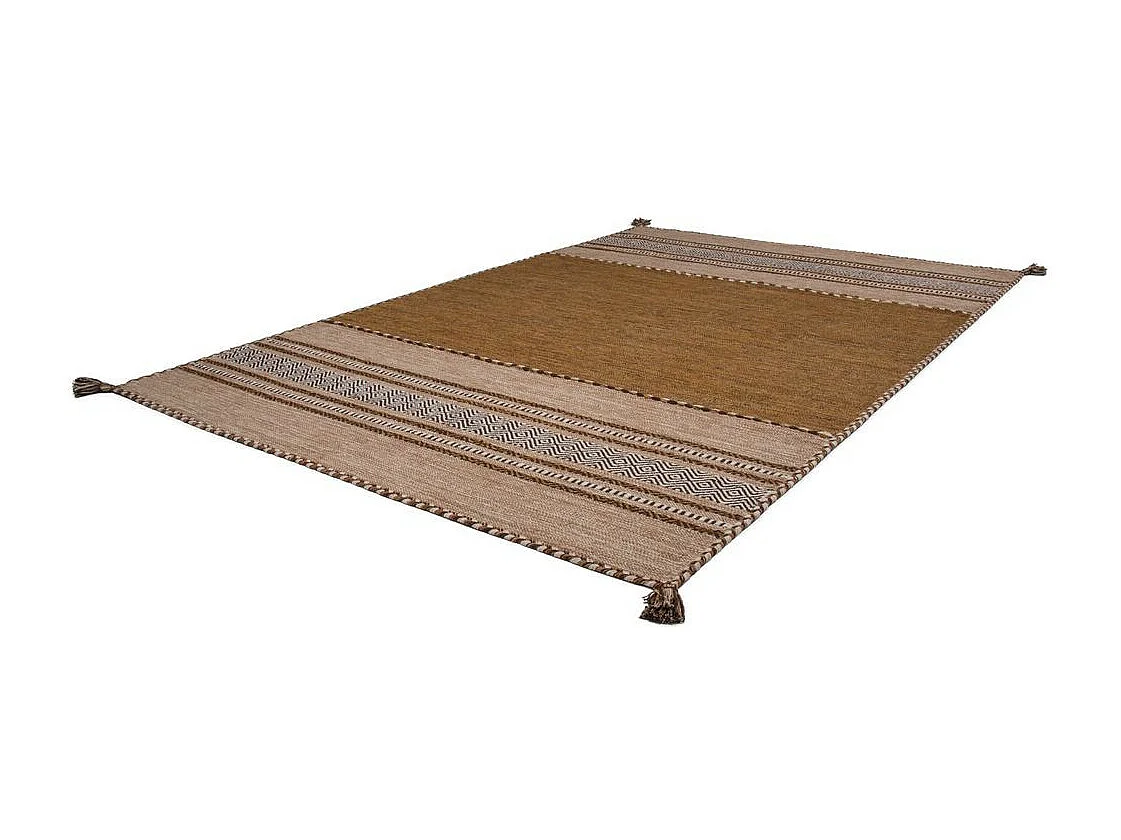 Tapis Ethnique Tissé à la Main "Alhambra" Marron 160 x 230 cm