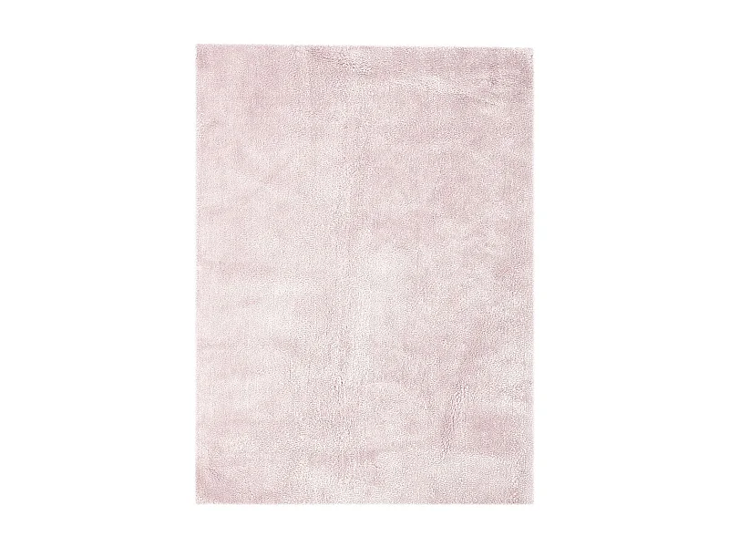 Tapis Shaggy Fait Main "Bali" Rose 80 x 150 cm