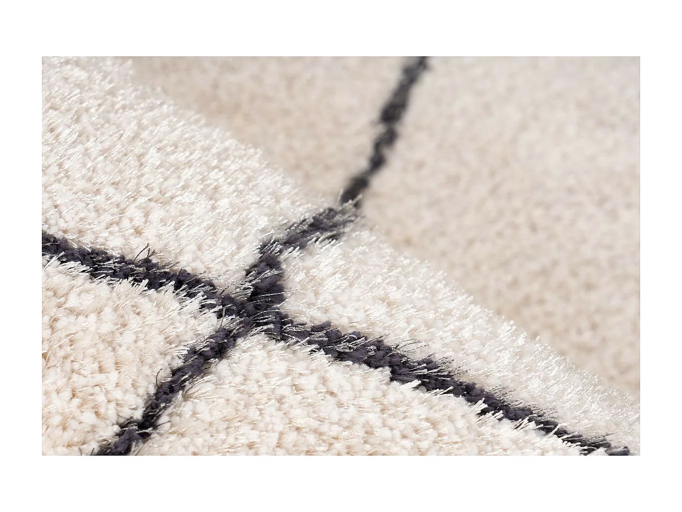 Tapis Géométrique "Orlando" Ivoire 160 x 230 cm