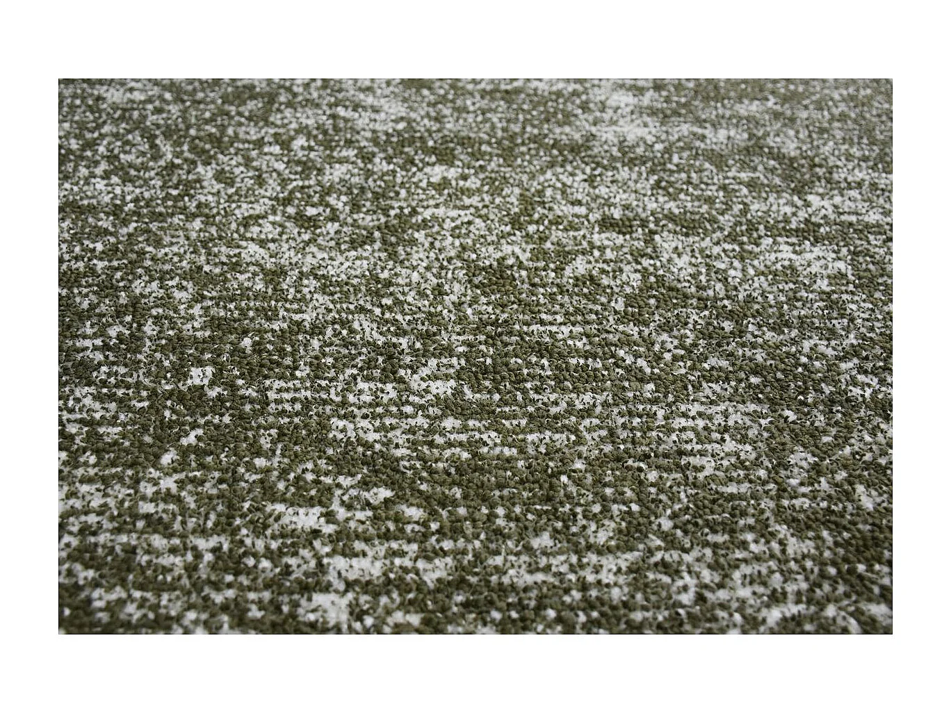 Tapis Vintage Tissé à la Main "Etna" Vert Olive 80 x 150 cm