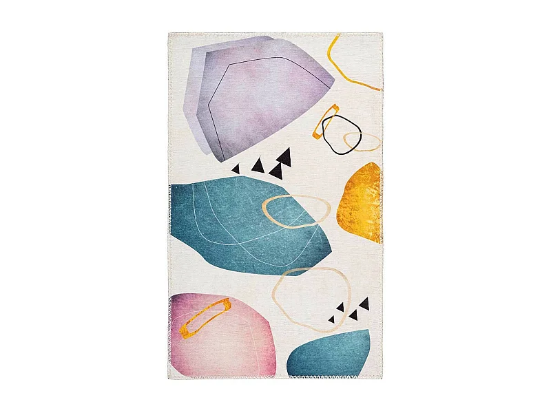 Tapis Tissé à Poils Plats "Picassa II" Multicolore 160 x 230 cm