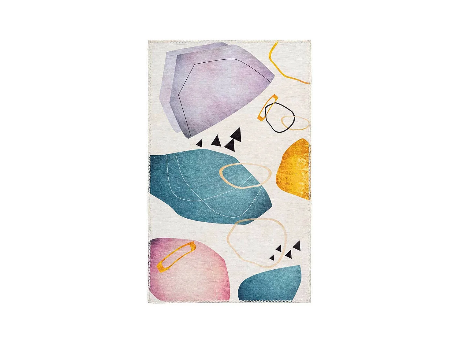 Tapis Tissé à Poils Plats "Picassa II" Multicolore 160 x 230 cm