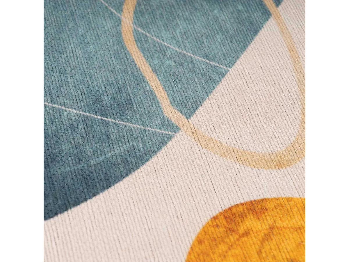 Tapis Tissé à Poils Plats "Picassa II" Multicolore 160 x 230 cm