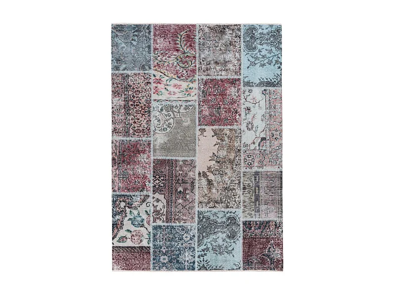 Tapis Tissé à la Main à Poils Plats "Toska II" Rouge 120 x 170 cm