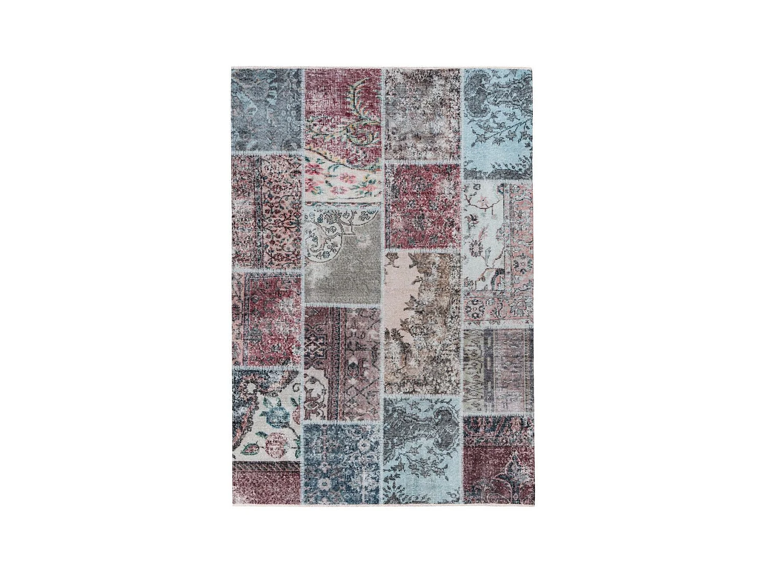 Tapis Tissé à la Main à Poils Plats "Toska II" Rouge 120 x 170 cm