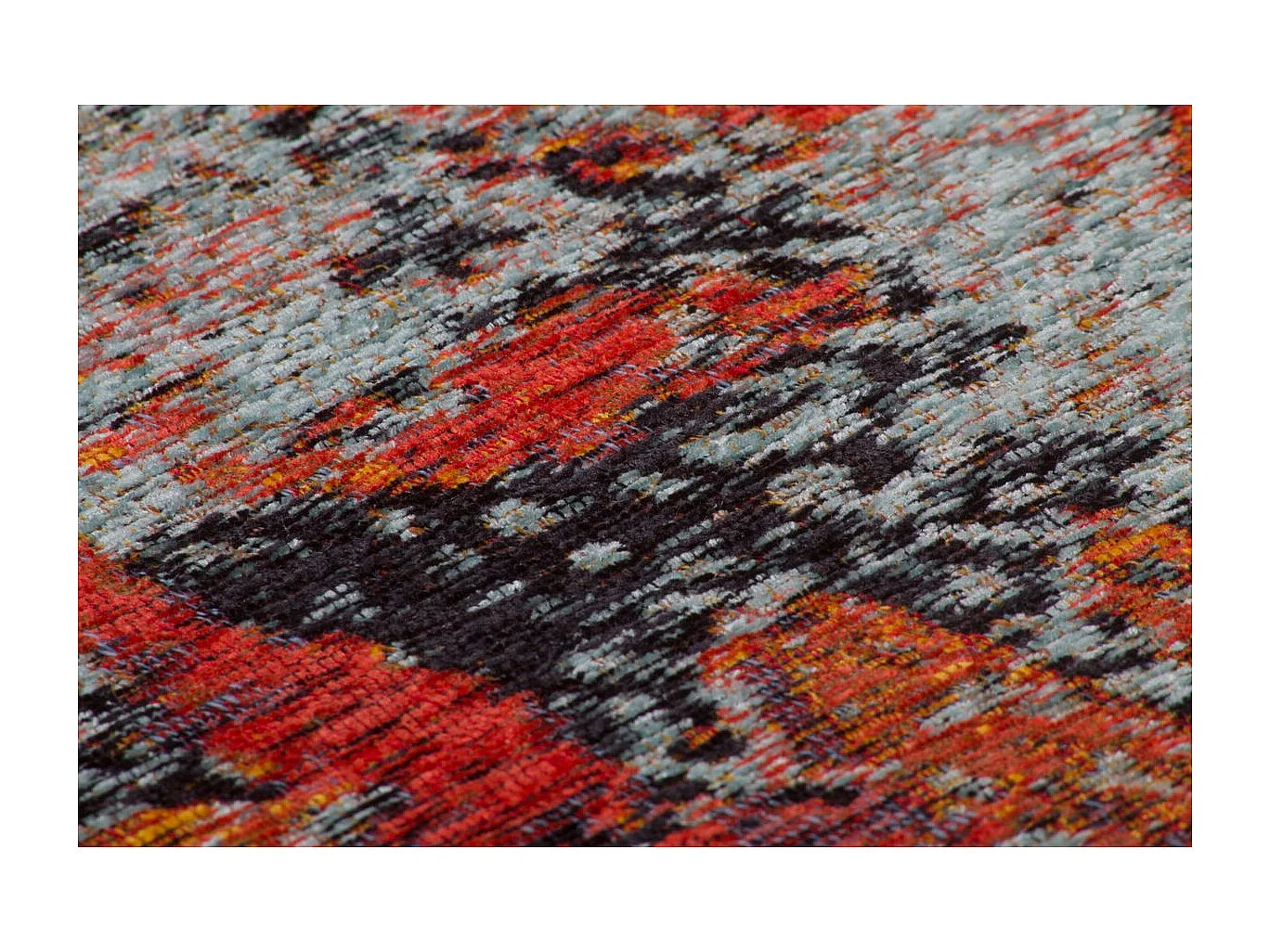 Tapis Vintage à Poils Courts "Blaze" Multicolore 75 x 150 cm