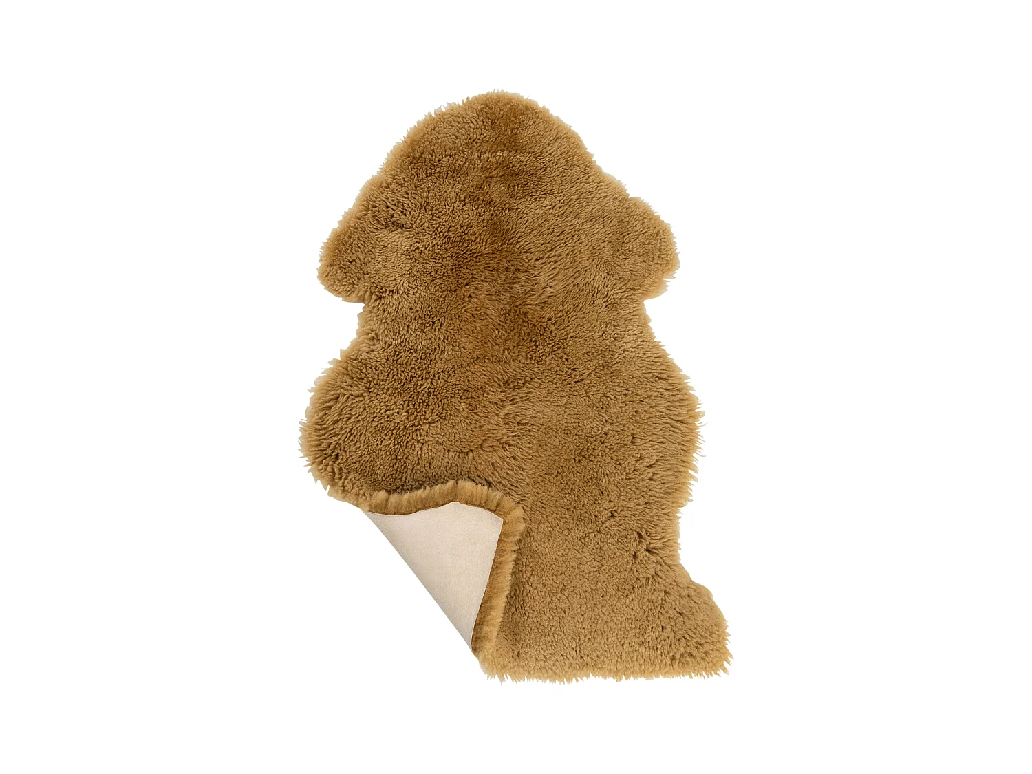 Tapis Déco "Peau de Mouton" 50x80cm Ocre