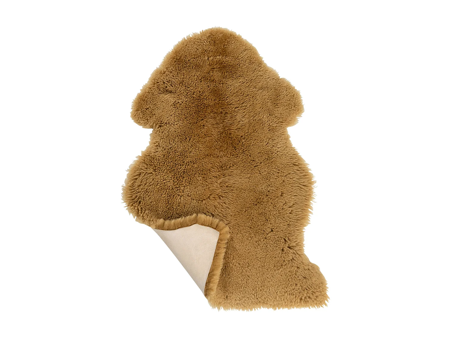 Tapis Déco "Peau de Mouton" 50x80cm Ocre