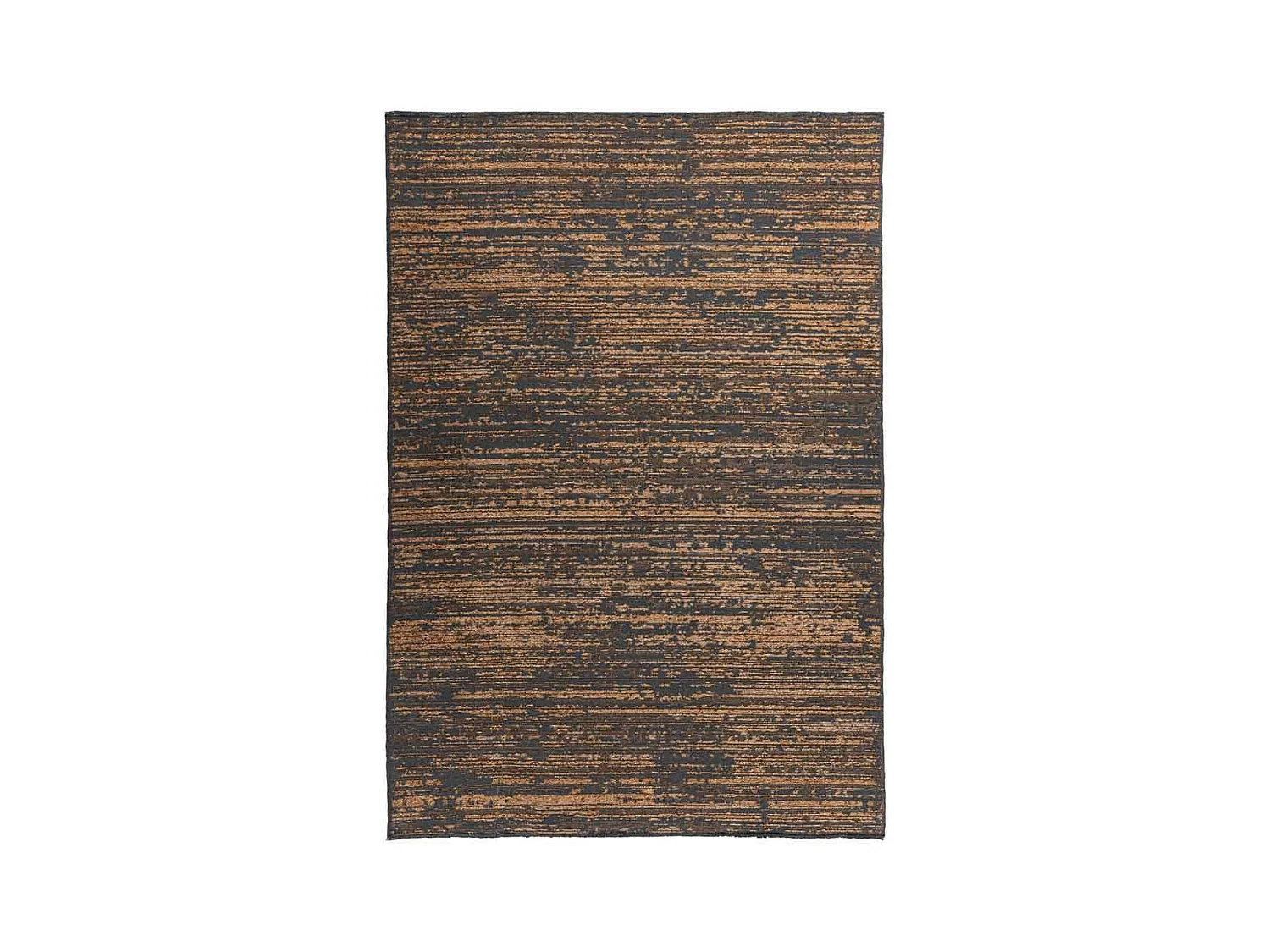 Tapis Tissé à Poils Plats Vintage "Kalevi" Marron 120 x 170 cm