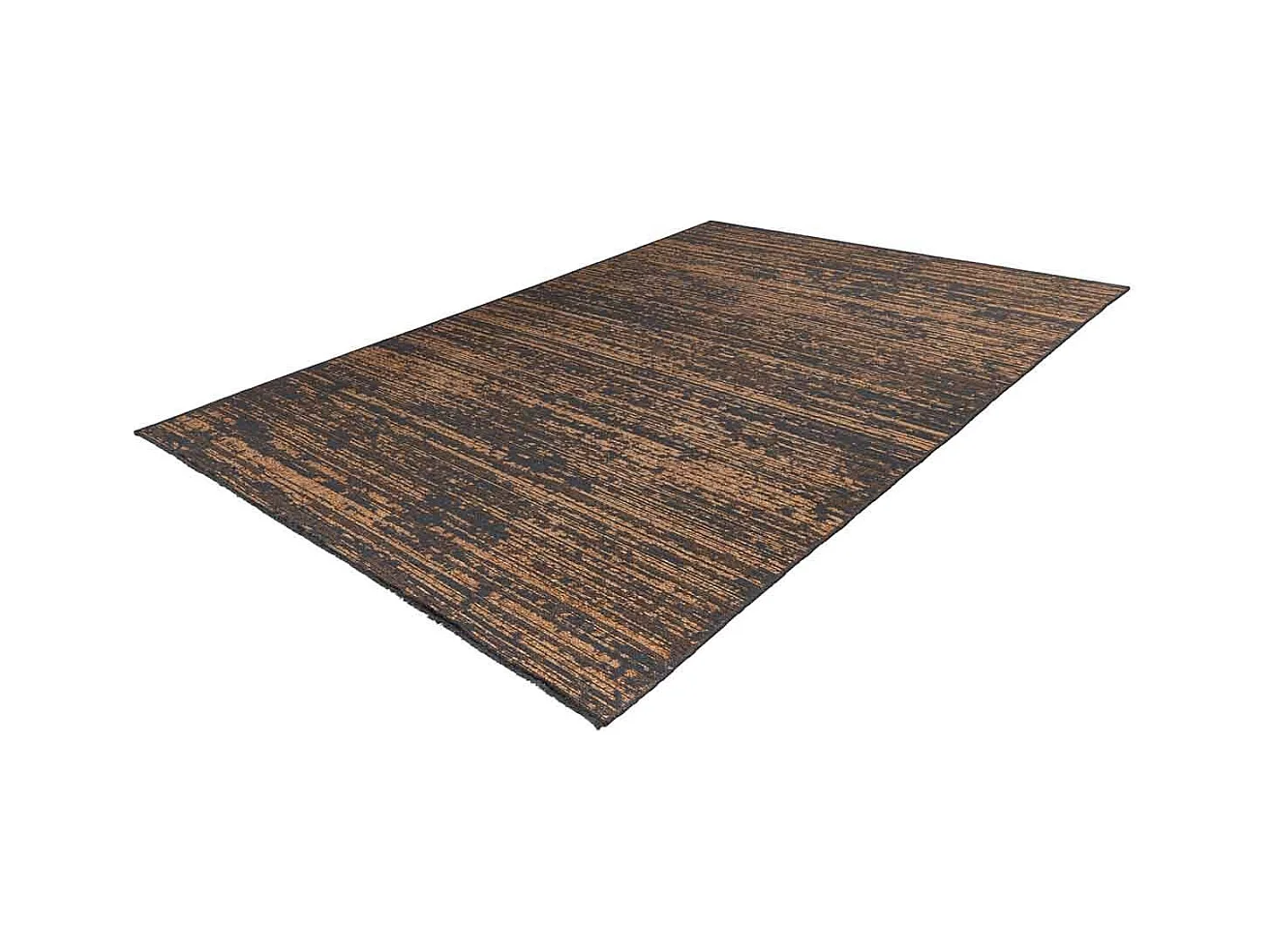 Tapis Tissé à Poils Plats Vintage "Kalevi" Marron 120 x 170 cm
