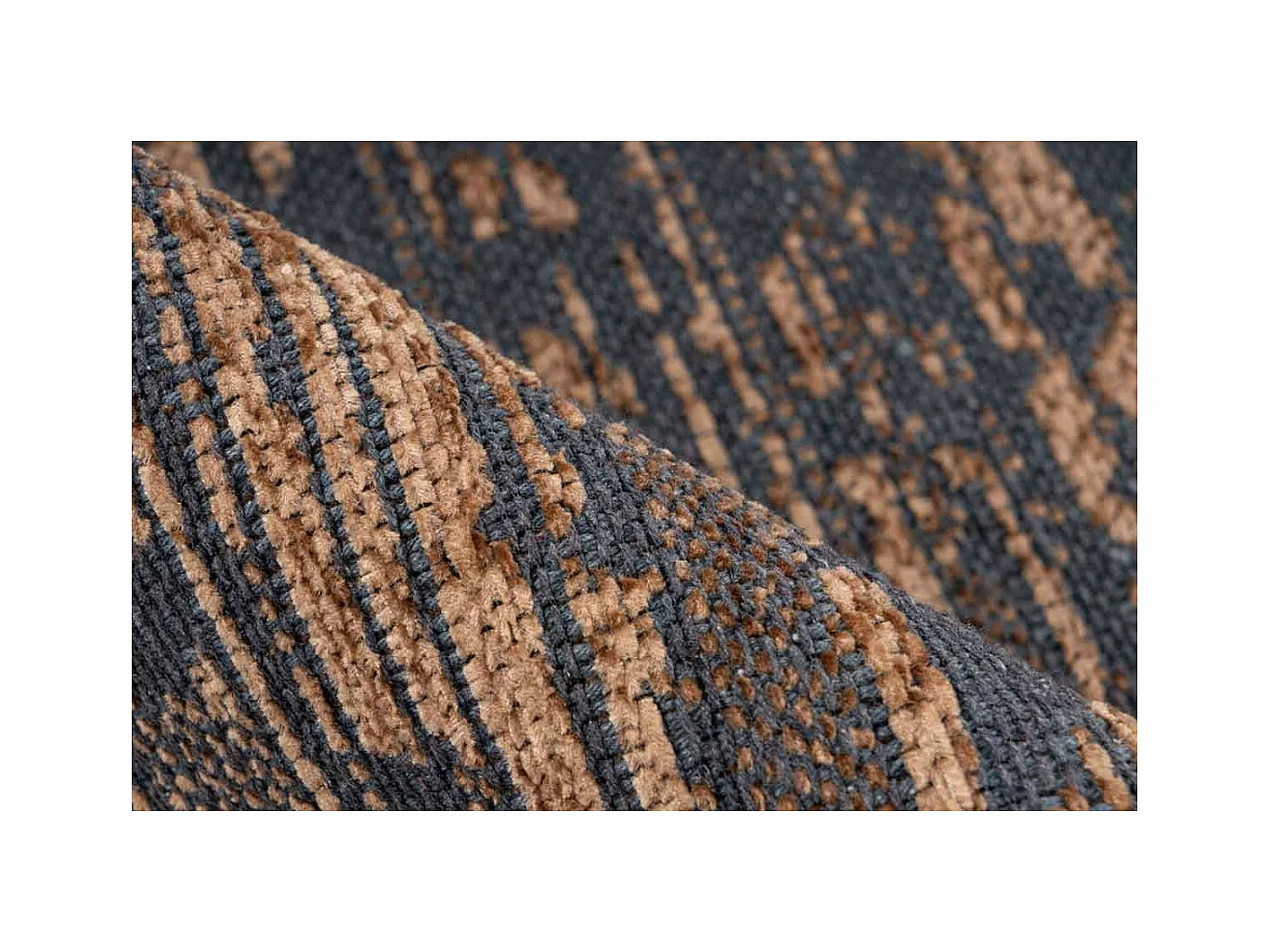 Tapis Tissé à Poils Plats Vintage "Kalevi" Marron 120 x 170 cm