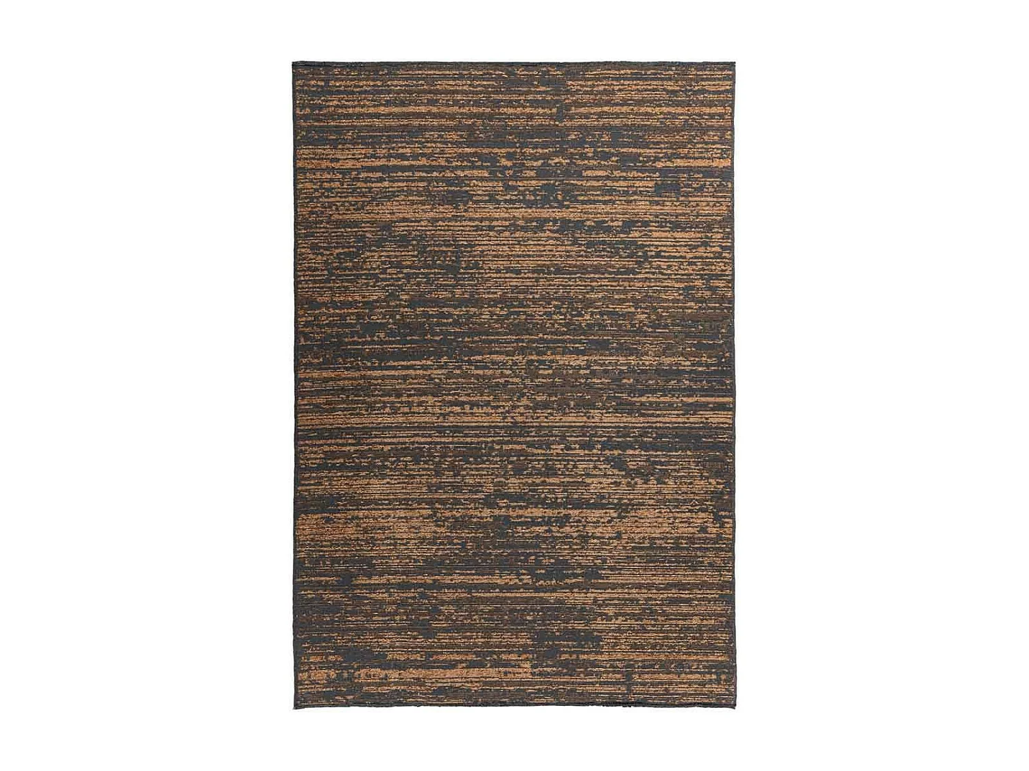 Tapis Tissé à Poils Plats Vintage "Kalevi" Marron 120 x 170 cm
