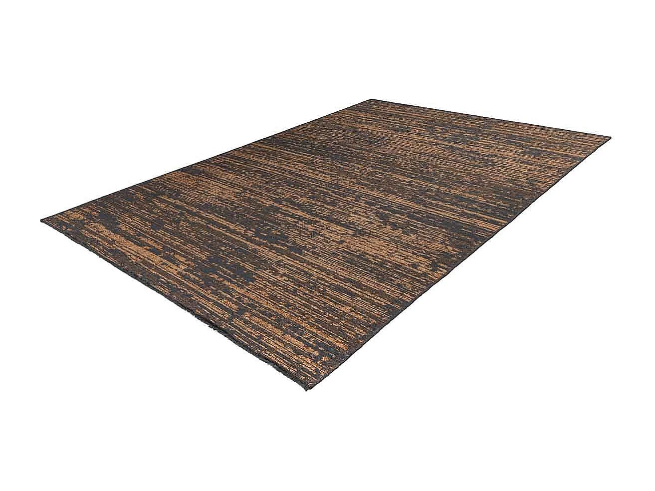 Tapis Tissé à Poils Plats Vintage "Kalevi" Marron 120 x 170 cm