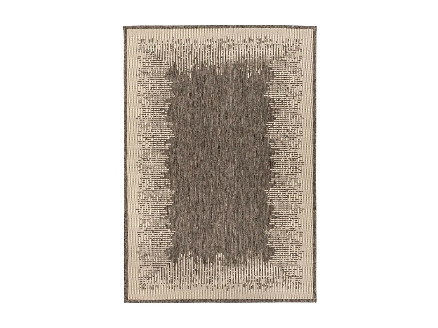 Tapis Imprimé à Poils Courts "Splash" Marron 200 x 290 cm