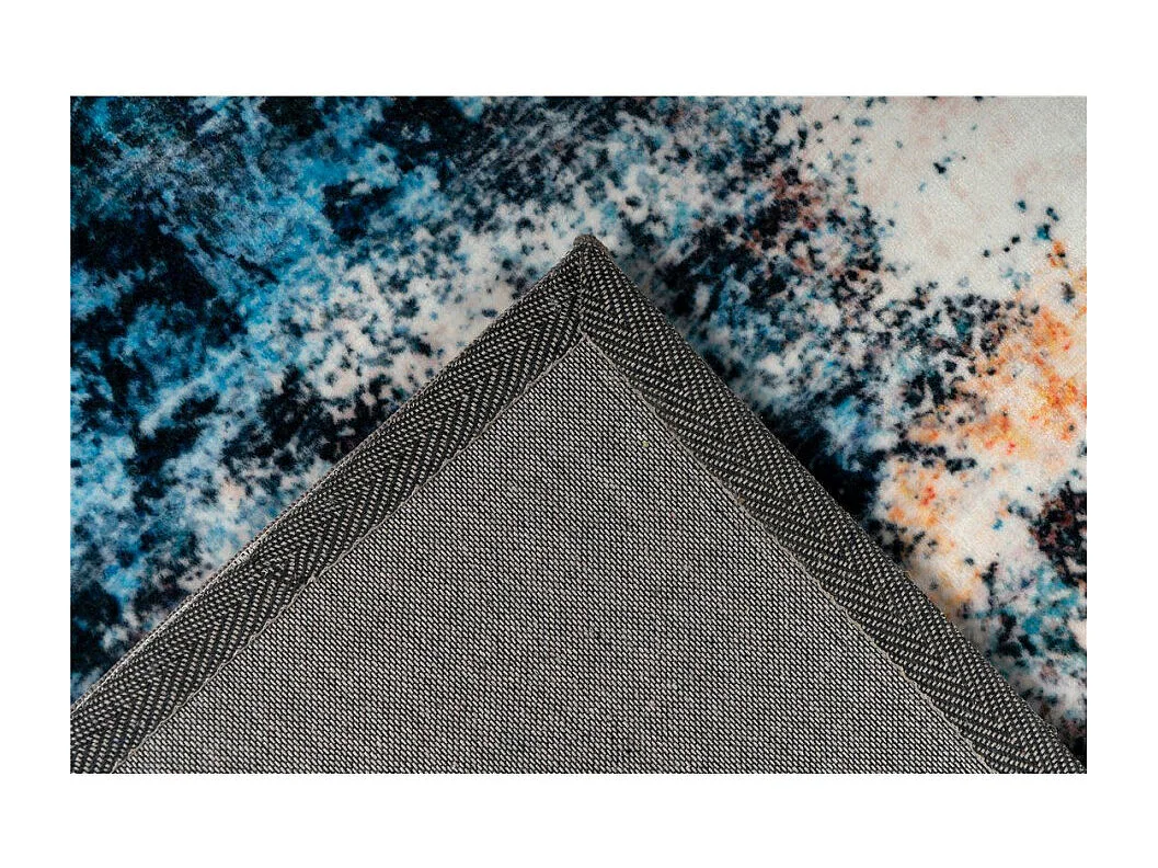 Tapis Tissé Rétro à Poils Courts "Saphira" Multicolore 120 x 170 cm