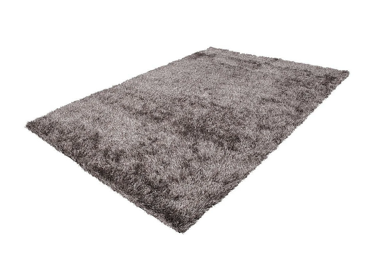 Tapis Shaggy Fait Main "Diamond" Champagne 80 x 150 cm
