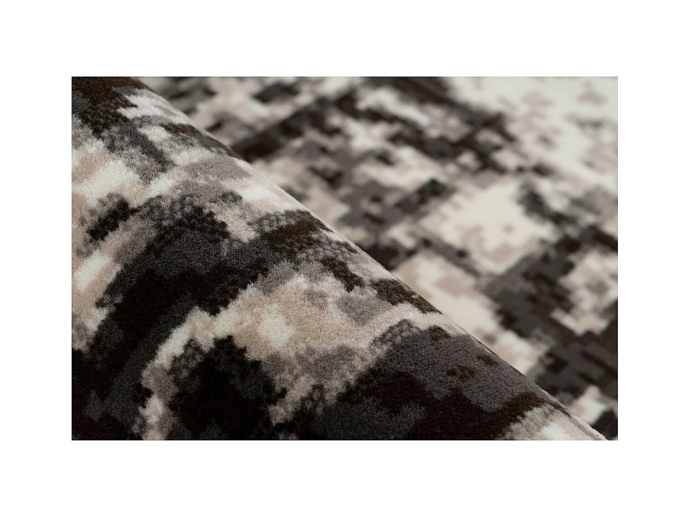 Tapis Vintage à Poils Courts "Esperanto VIII" Marron 80 x 150 cm