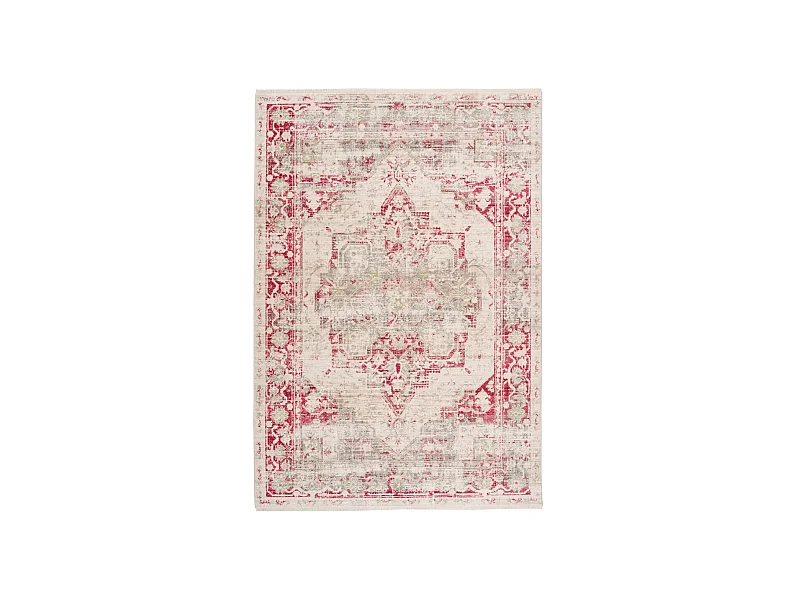 Tapis Vintage à Poils Courts "Baroque I" Multicolore 160 x 230 cm