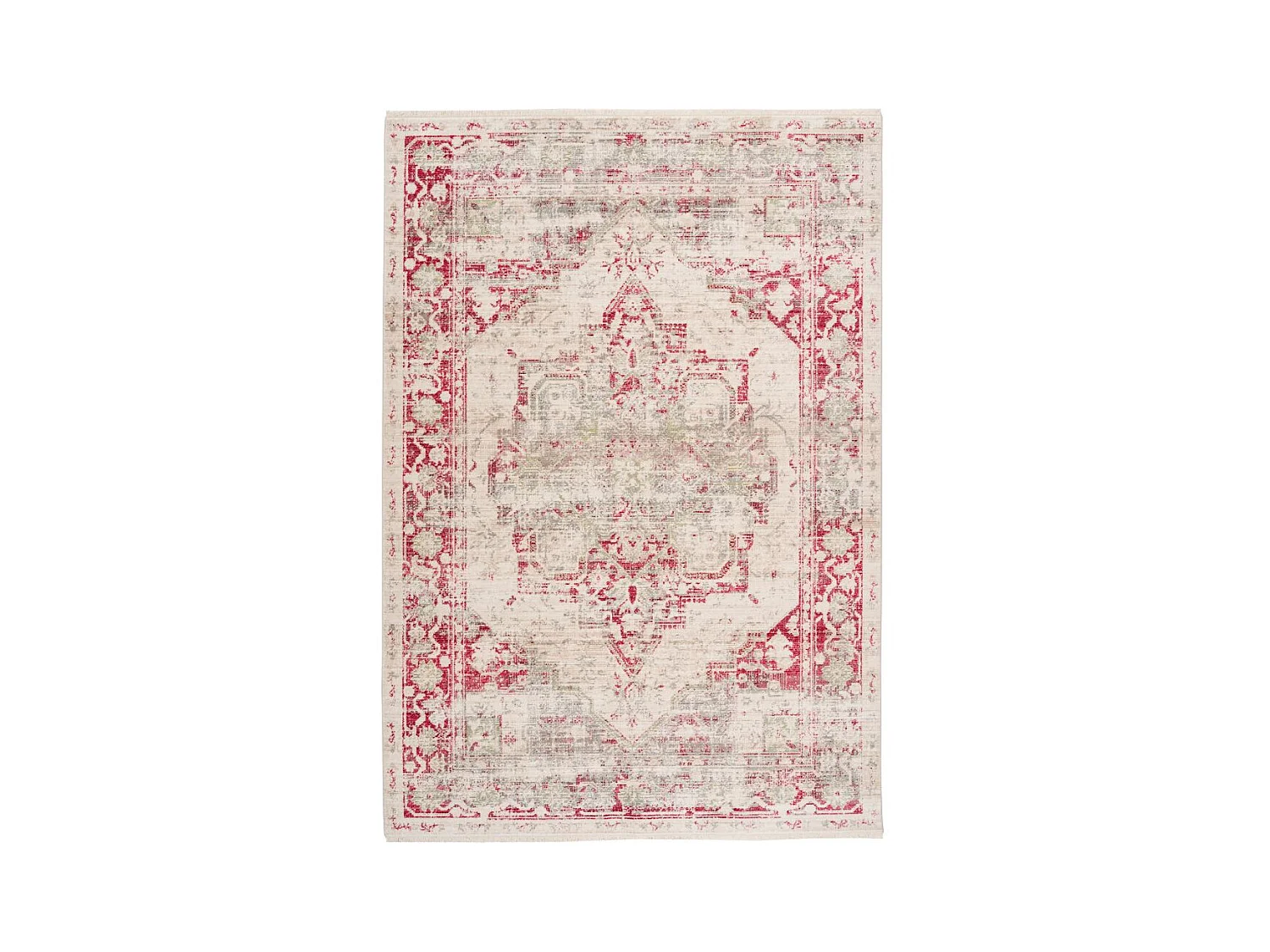 Tapis Vintage à Poils Courts "Baroque I" Multicolore 160 x 230 cm