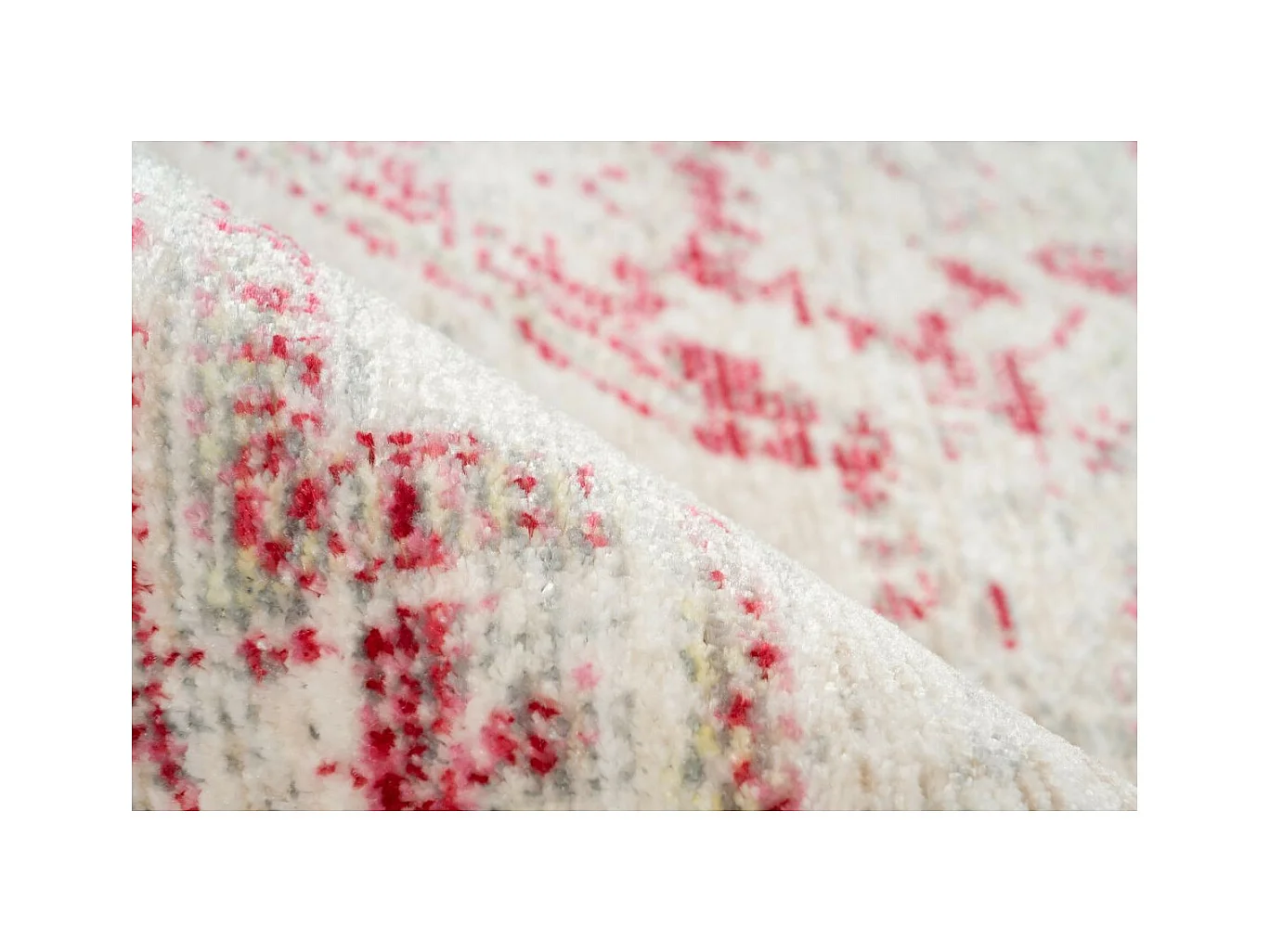 Tapis Vintage à Poils Courts "Baroque I" Multicolore 160 x 230 cm