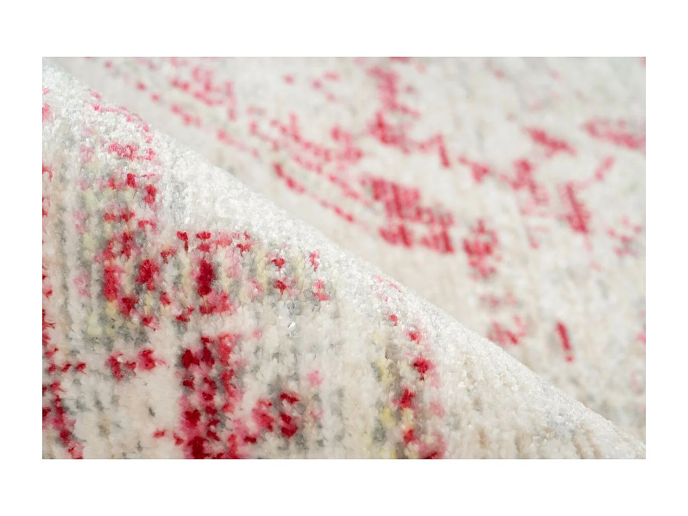 Tapis Vintage à Poils Courts "Baroque I" Multicolore 160 x 230 cm