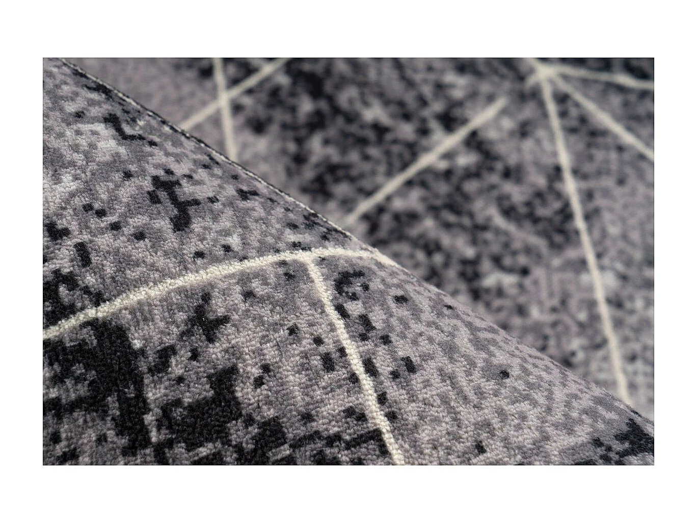 Tapis Imprimé Tissé à la Main "Piedmont" Multicolore 80 x 150 cm