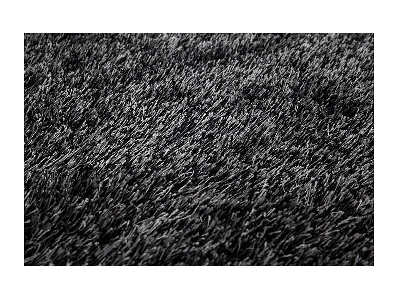 Tapis Shaggy Fait Main "Diamond" Anthracite 160 x 230 cm