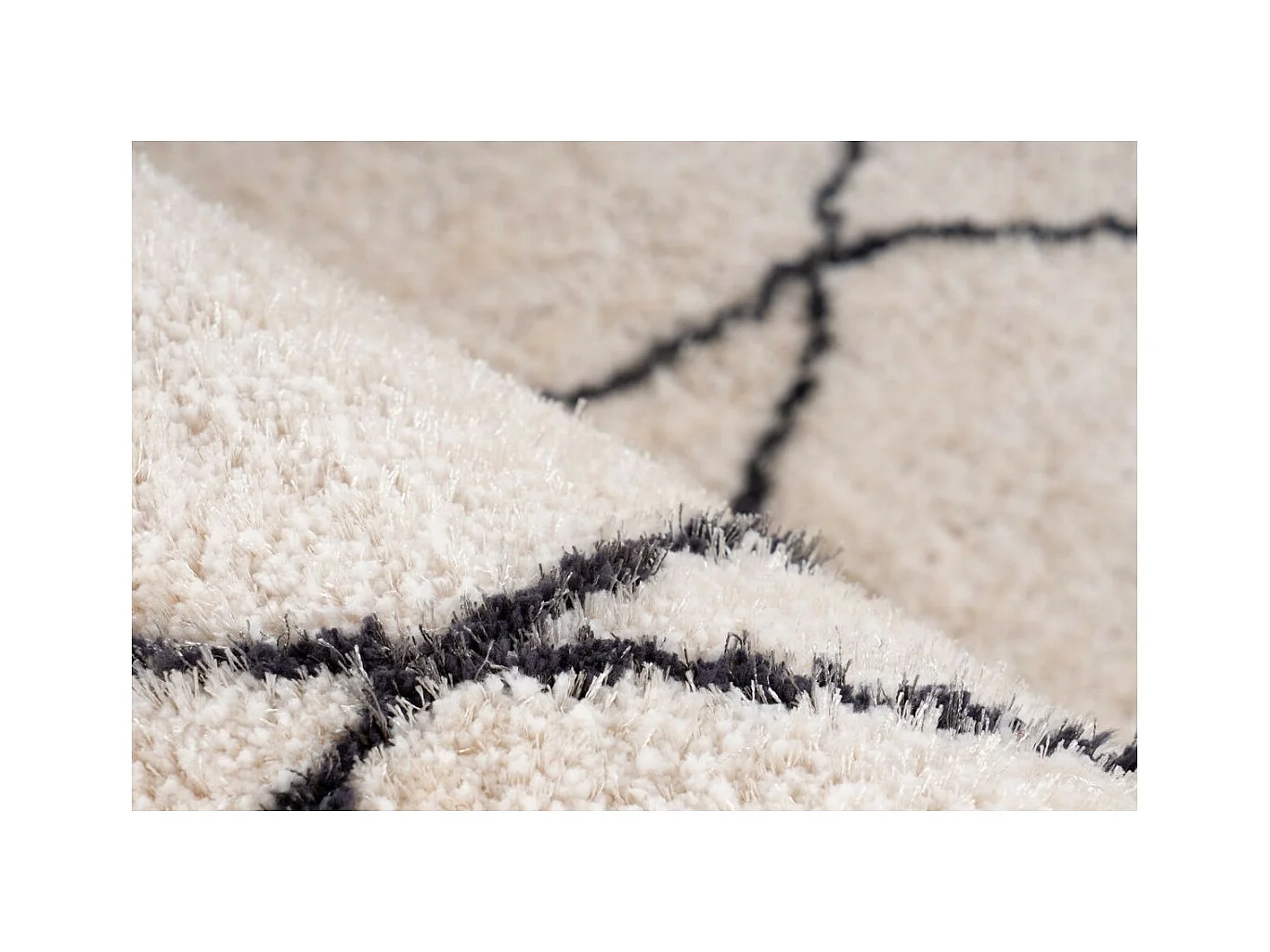 Tapis Motif Géométrique "Orlando" Ivoire 200 x 290 cm