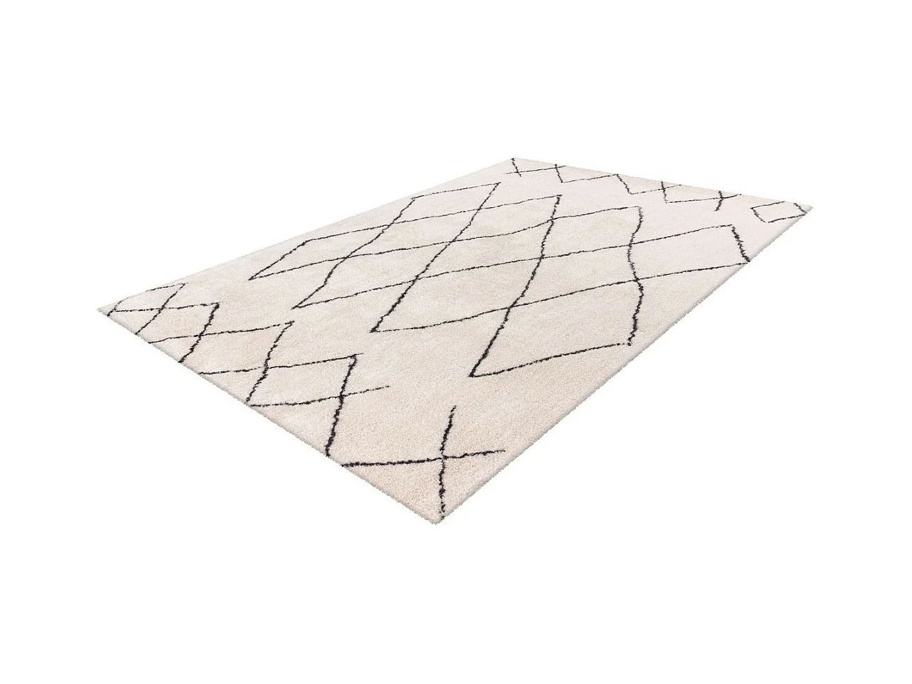 Tapis Motif Géométrique "Orlando" Ivoire 200 x 290 cm