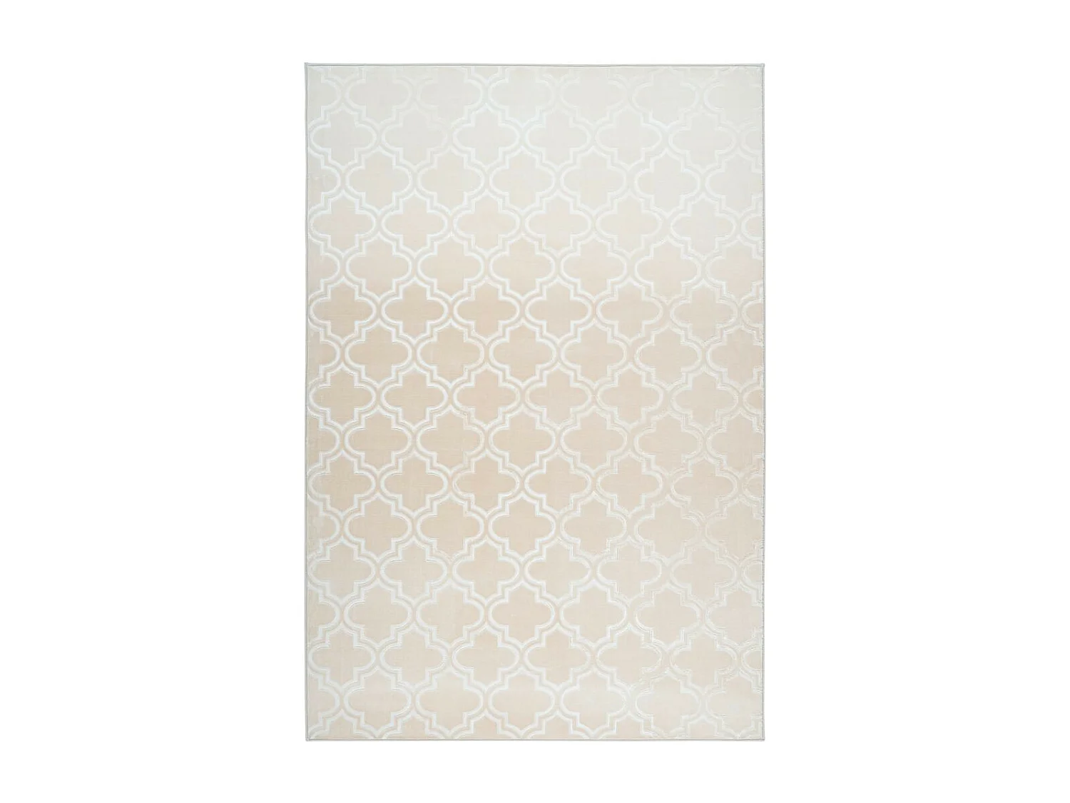 Tapis Vintage Fait Main "Monroe I" Crème 160 x 230 cm