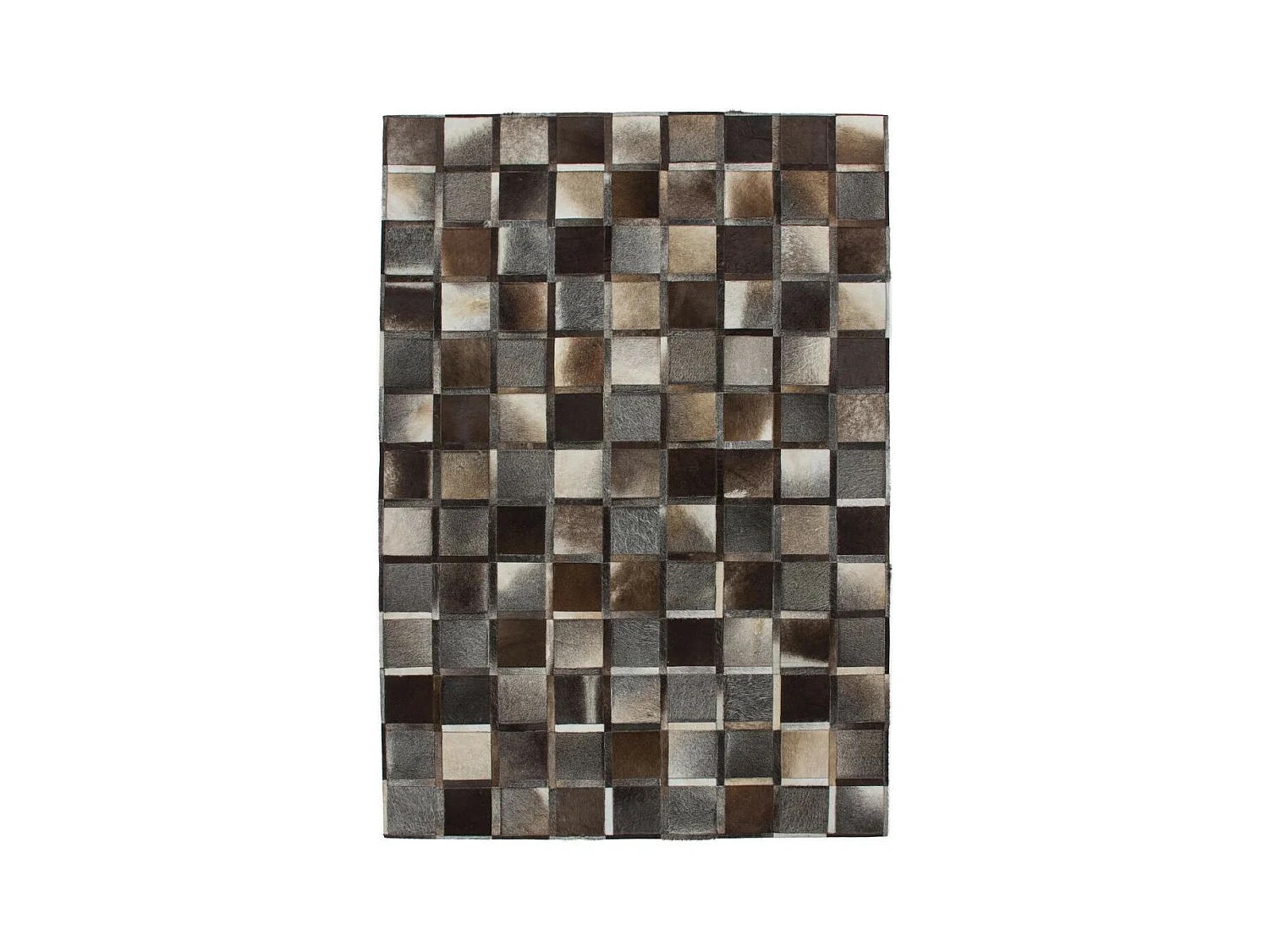 Tapis Mosaïque Tissé Fait Main "Lavish" Gris 160 x 230 cm