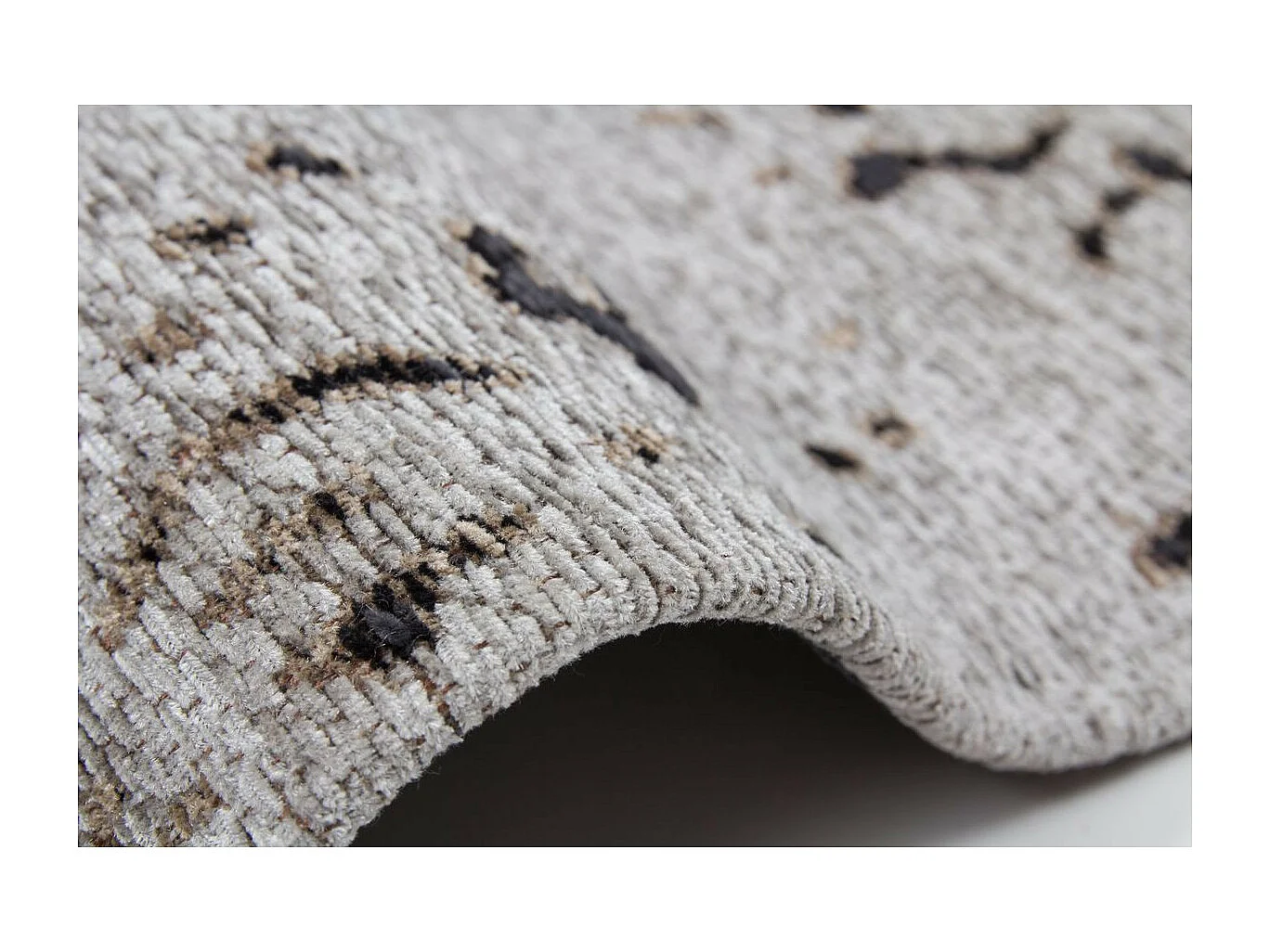 Tapis à Poils Courts Fait Main "Ballerina" Gris 120 x 170 cm