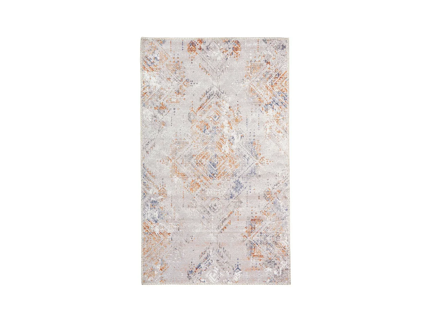 Tapis Tissé Imprimé Vintage "Prayer" Crème 120 x 180 cm