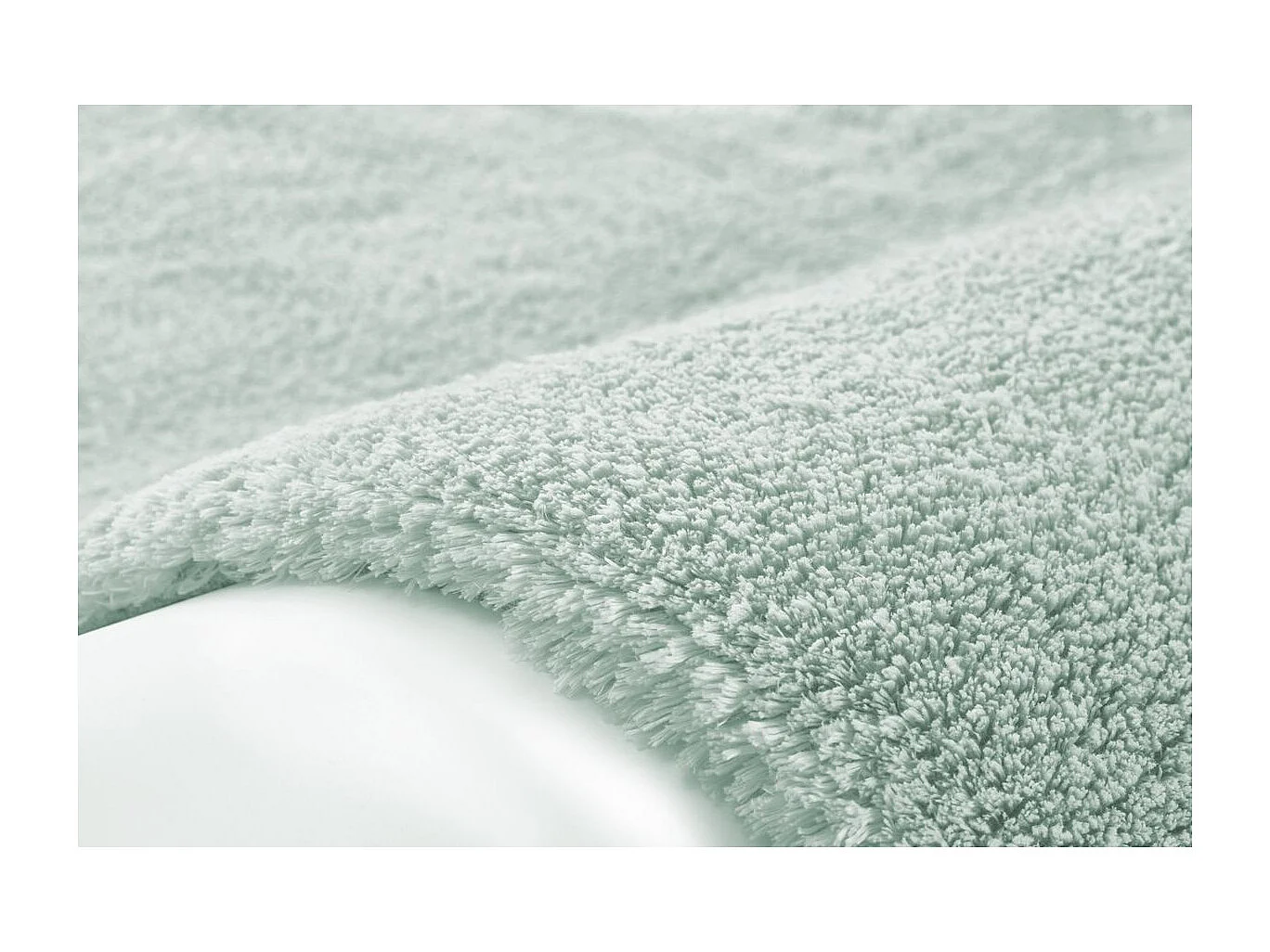 Tapis Shaggy Fait Main "Bali" Bleu 80 x 150 cm