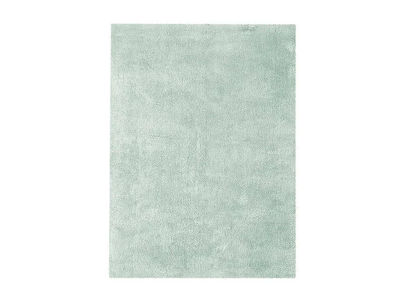 Tapis Shaggy Fait Main "Bali" Bleu 80 x 150 cm