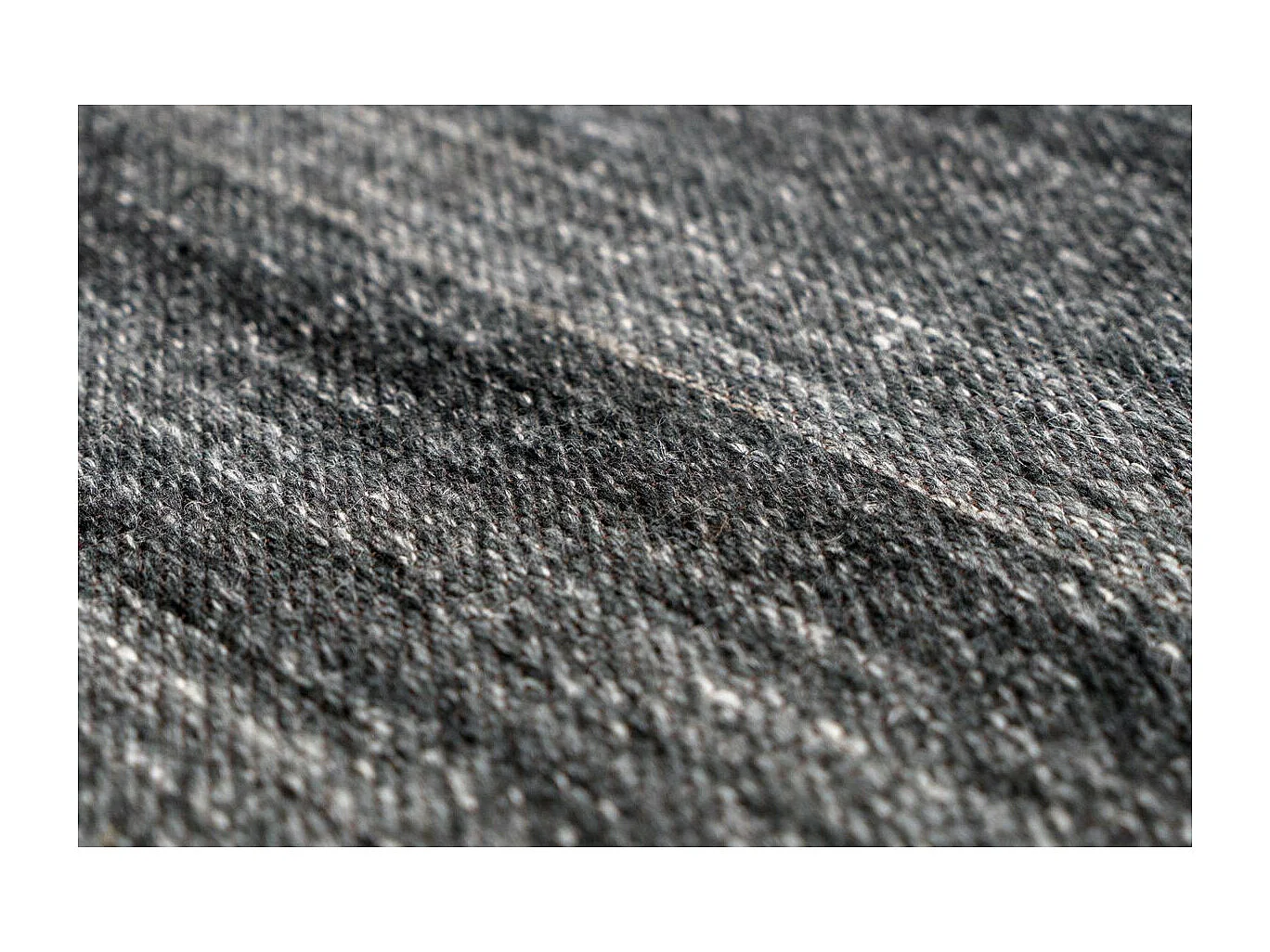 Tapis Jacquard à Poils Courts "Phoenix" Anthracite 80 x 150 cm