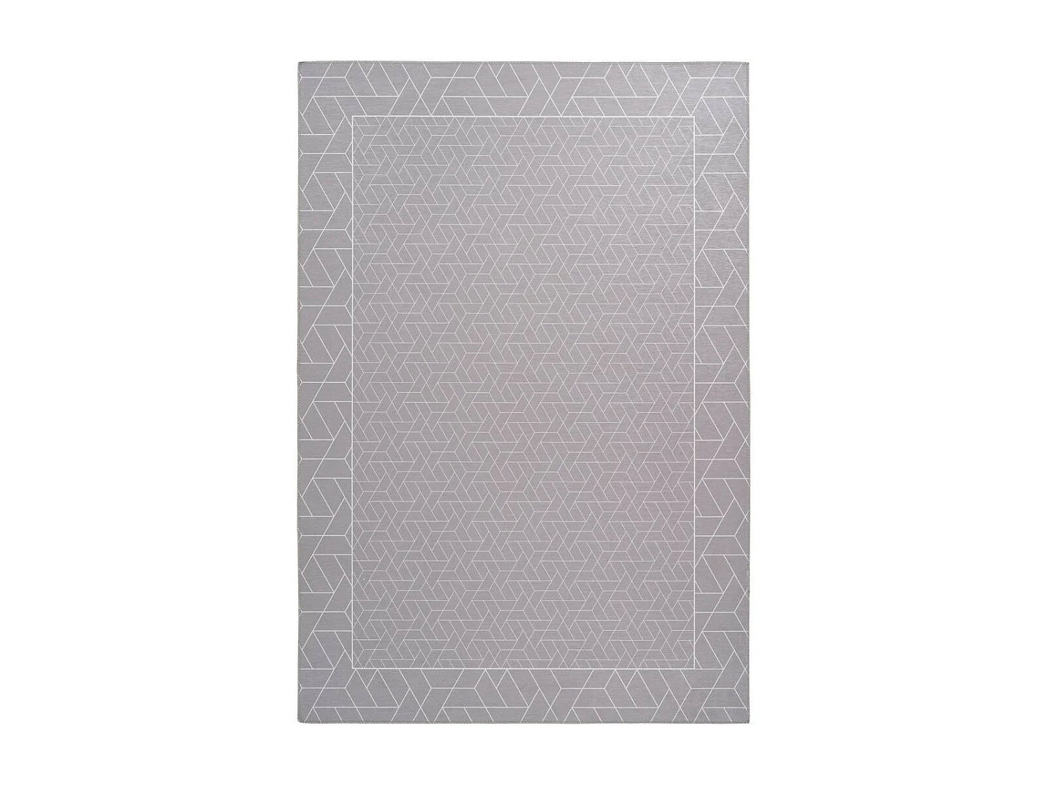 Tapis Imprimé Géométrique "Florence" Gris 130 x 190 cm