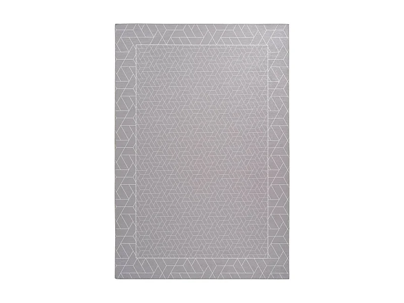 Tapis Imprimé Géométrique "Florence" Gris 130 x 190 cm