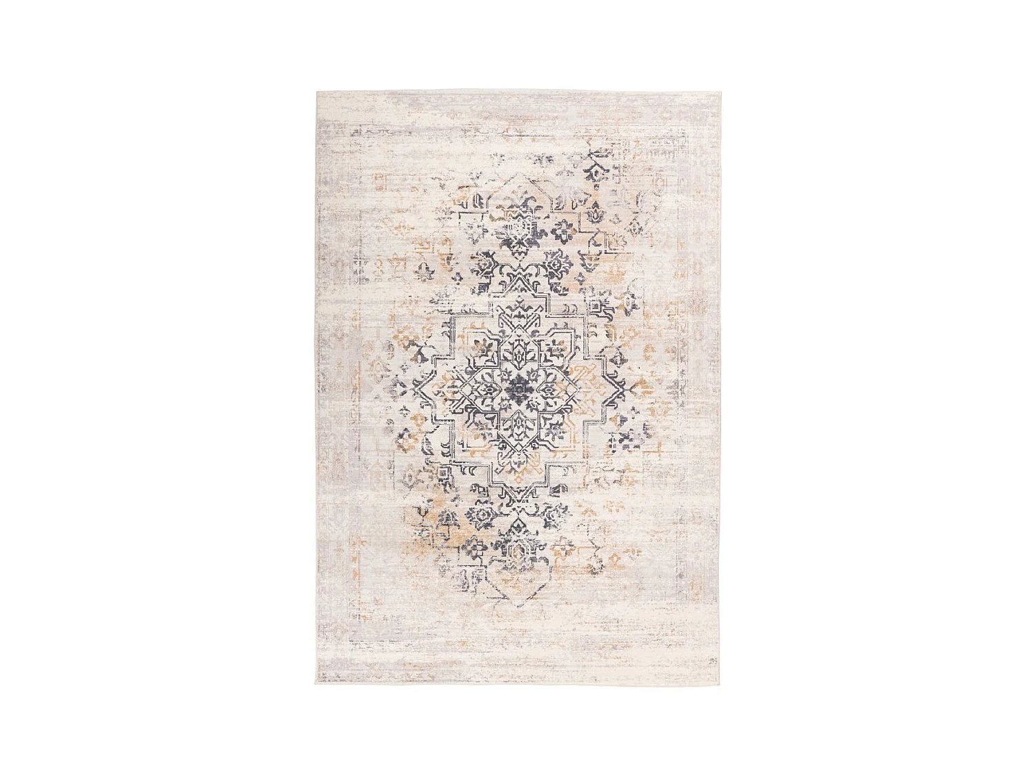 Tapis Vintage Tissé à la Main "Piedmont" Crème 160 x 230 cm