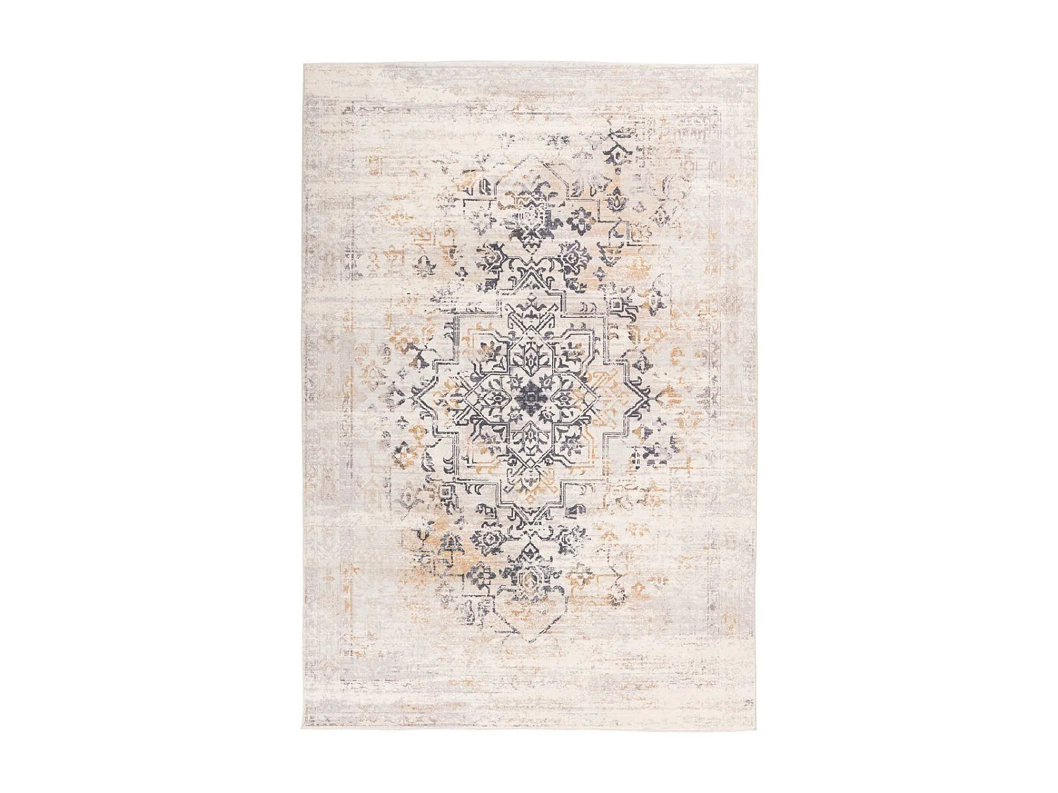 Tapis Vintage Tissé à la Main "Piedmont" Crème 160 x 230 cm