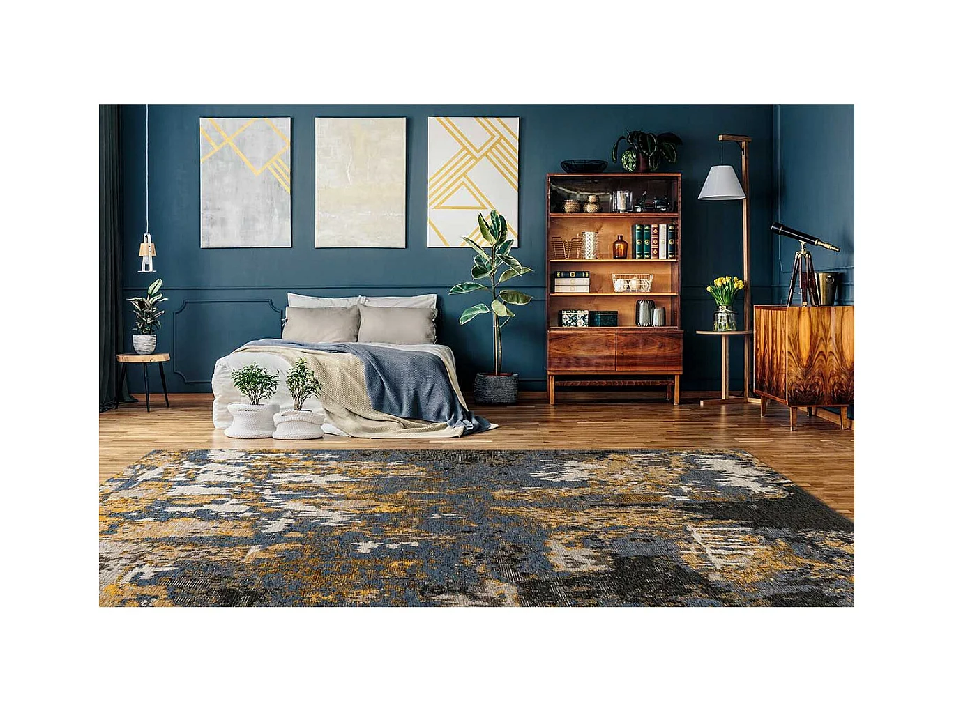 Tapis Tissé Imprimé à Motifs "Primavera IV" Multicolore 120 x 180 cm