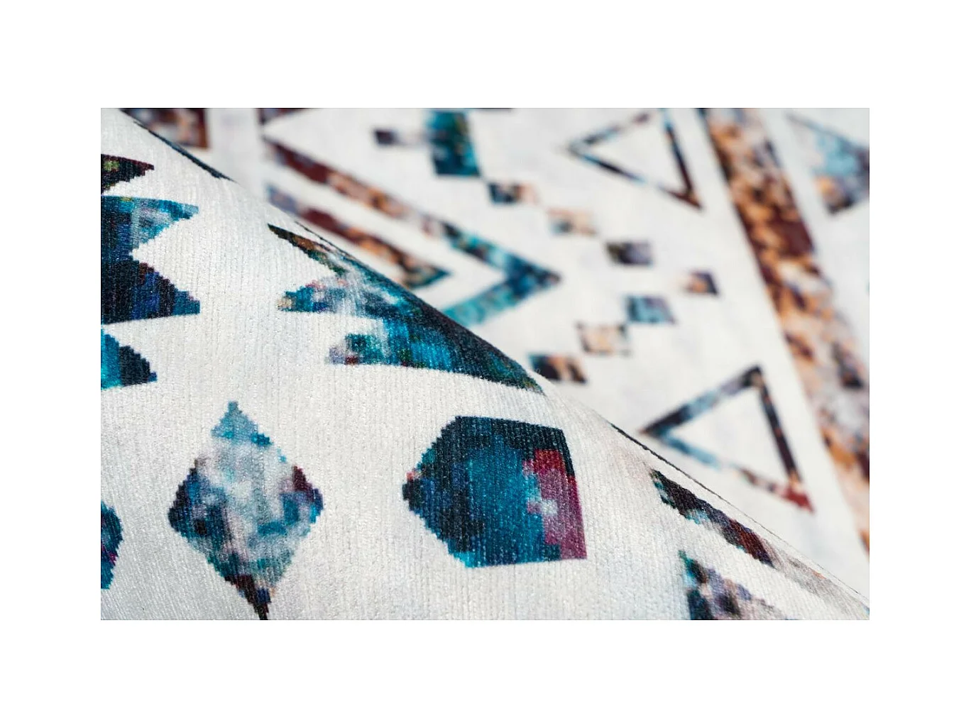 Tapis Ethnique à Poils Courts "Galaxy VIII" Bleu 200 x 290 cm