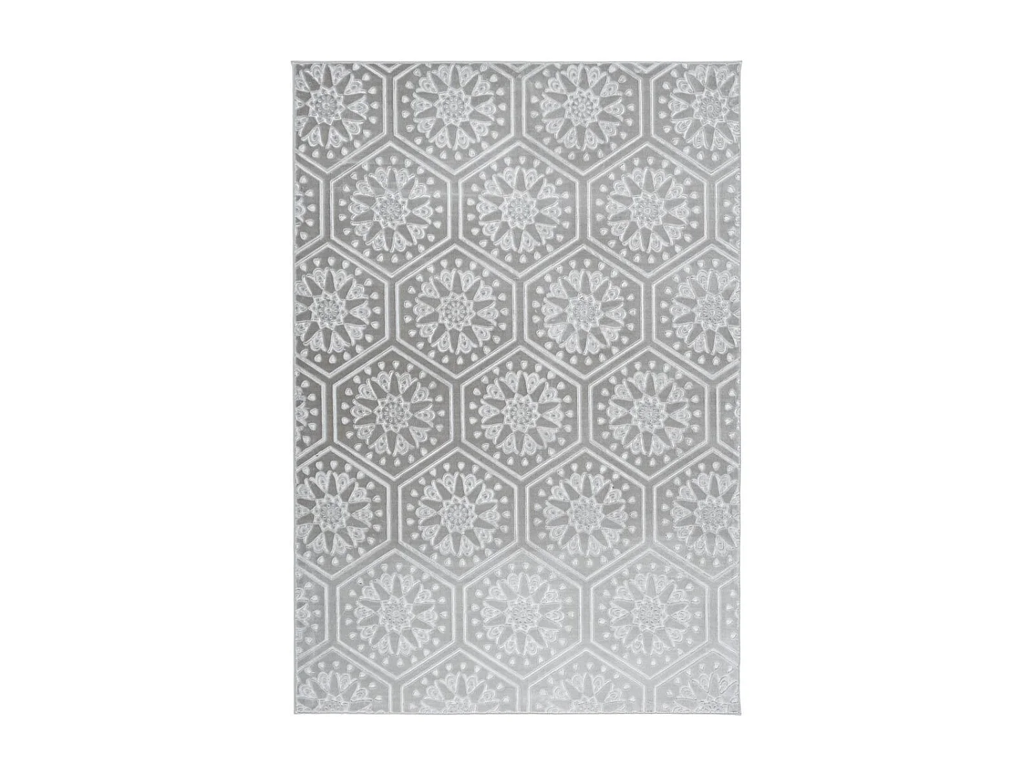 Tapis Moderne Fait Main "Monroe II" Gris Bleu 200 x 290 cm