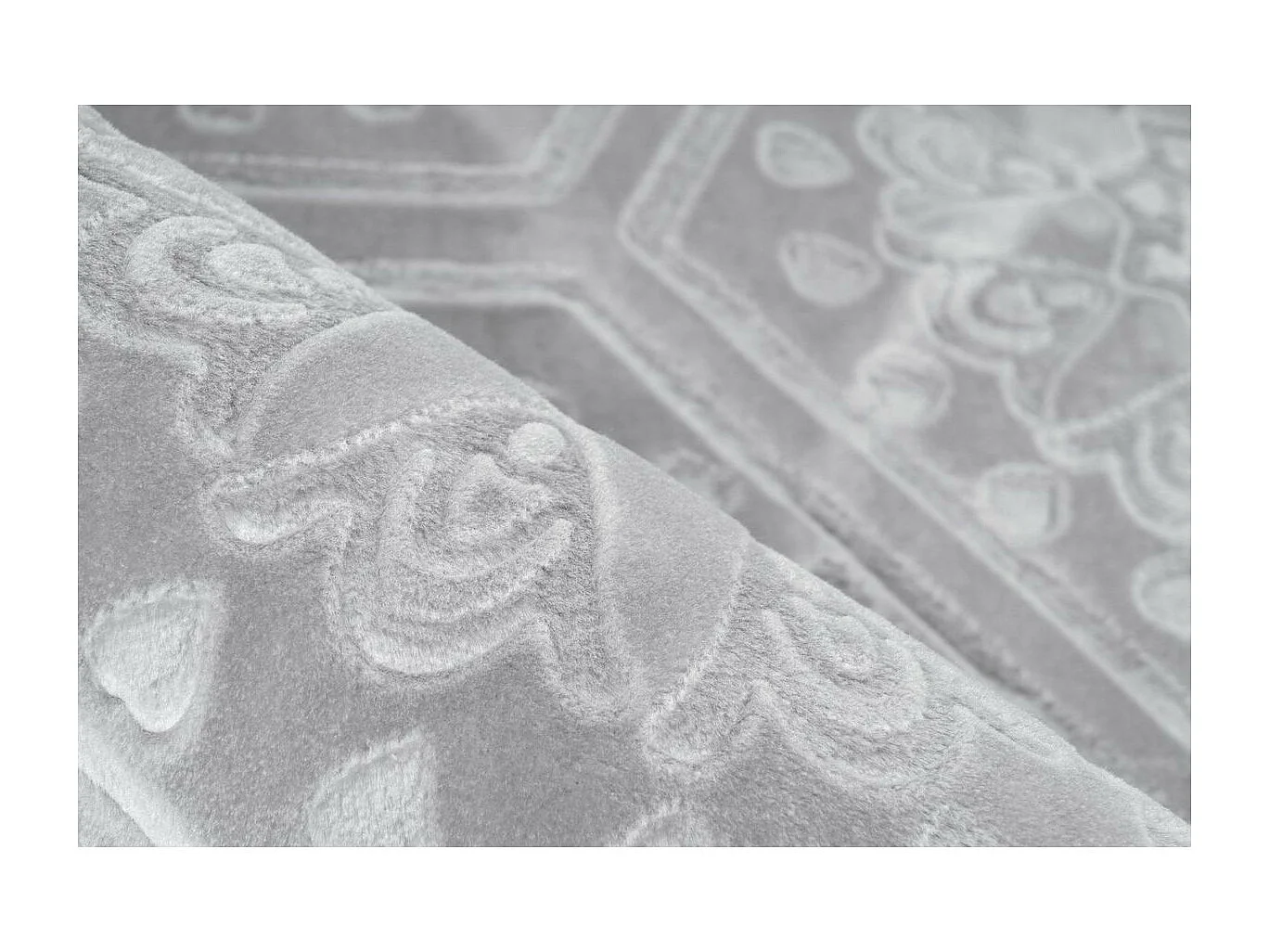 Tapis Moderne Fait Main "Monroe II" Gris Bleu 200 x 290 cm