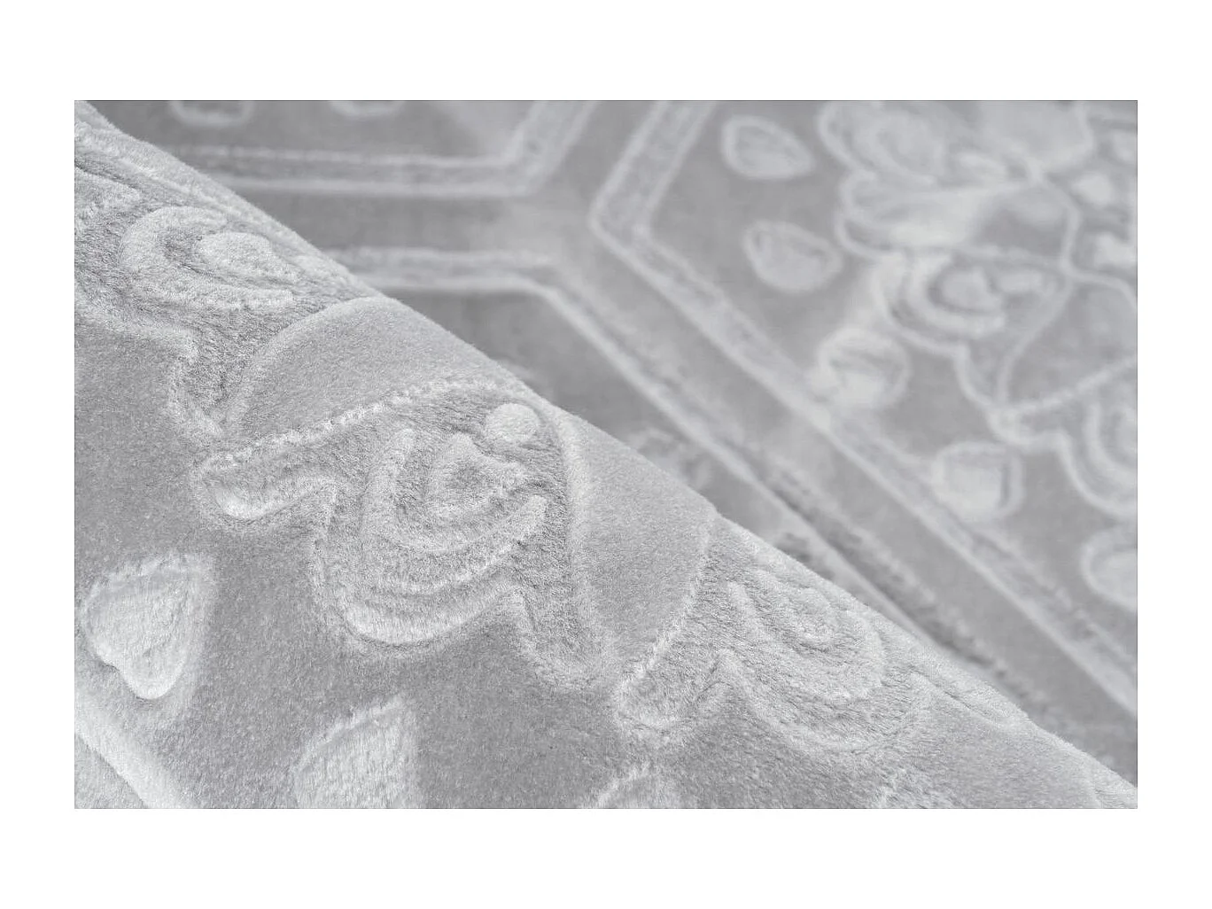 Tapis Moderne Fait Main "Monroe II" Gris Bleu 160 x 230 cm