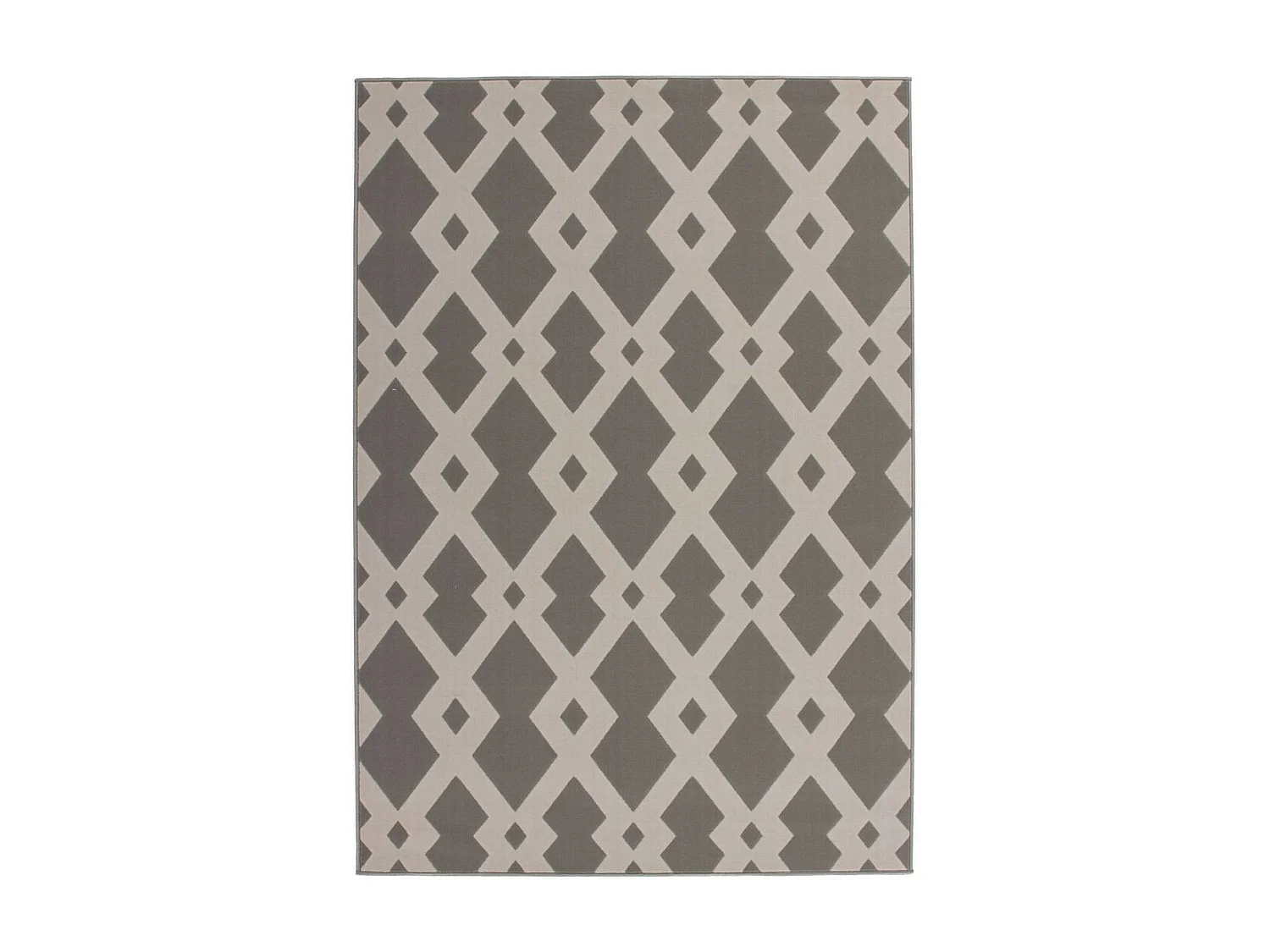 Tapis Ethnique à Poils Courts "Now I" Taupe 160 x 230 cm